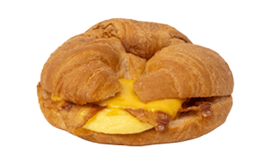 Bacon, egg, and cheese croissant